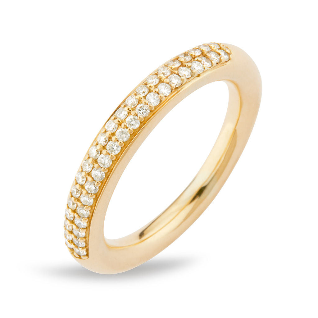D'avie Ring aus 18K Gold mit 42 Diamanten