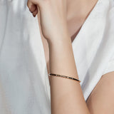 D'avie 18K Rosegold Bangle w. 6 Diamonds