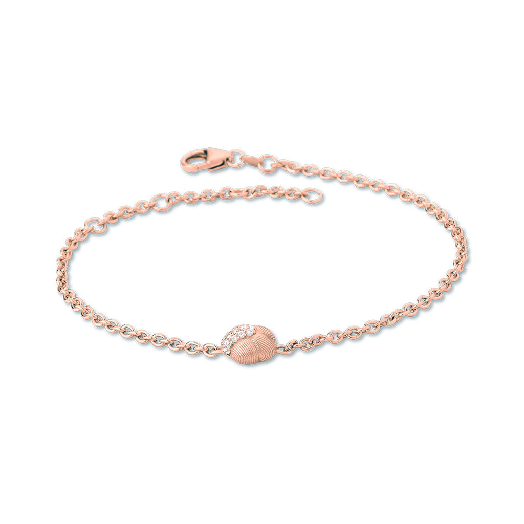 Savá 18K Rosegold Bracelet w. 16 Diamonds