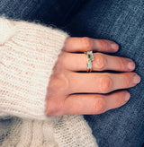 Ro Nord Ring aus 18K Weißgold I Aquamarin