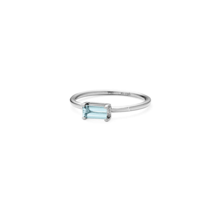 Nord 18K Whitegold Ring w. Aquamarine