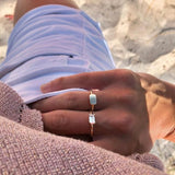 Ro Nord Ring aus 18K Weißgold I Weißer Topas