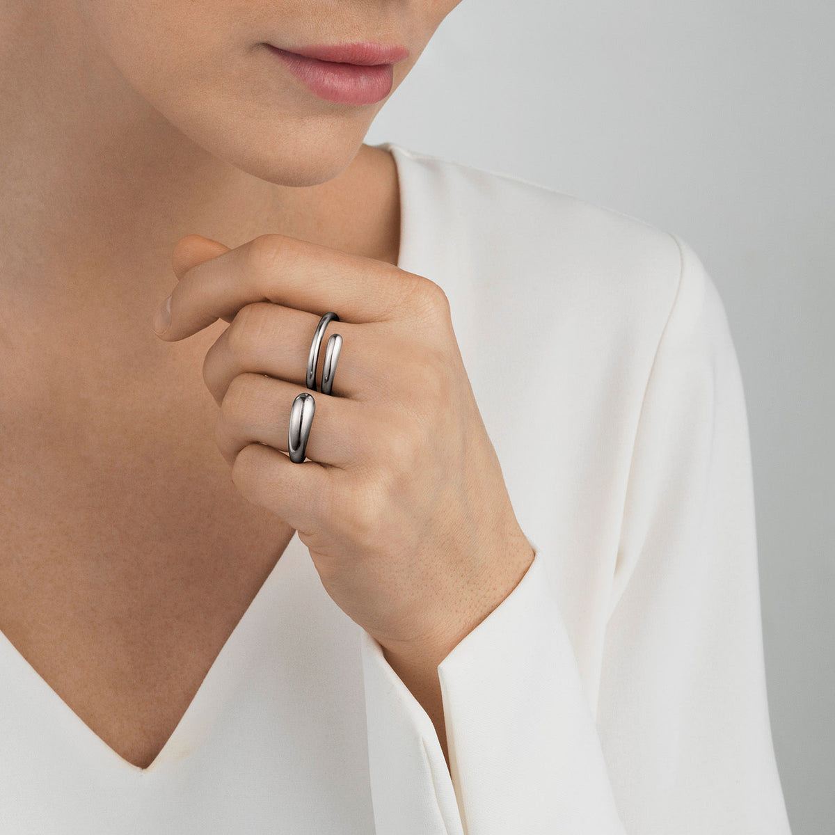 Mercy Double Sølv Ring