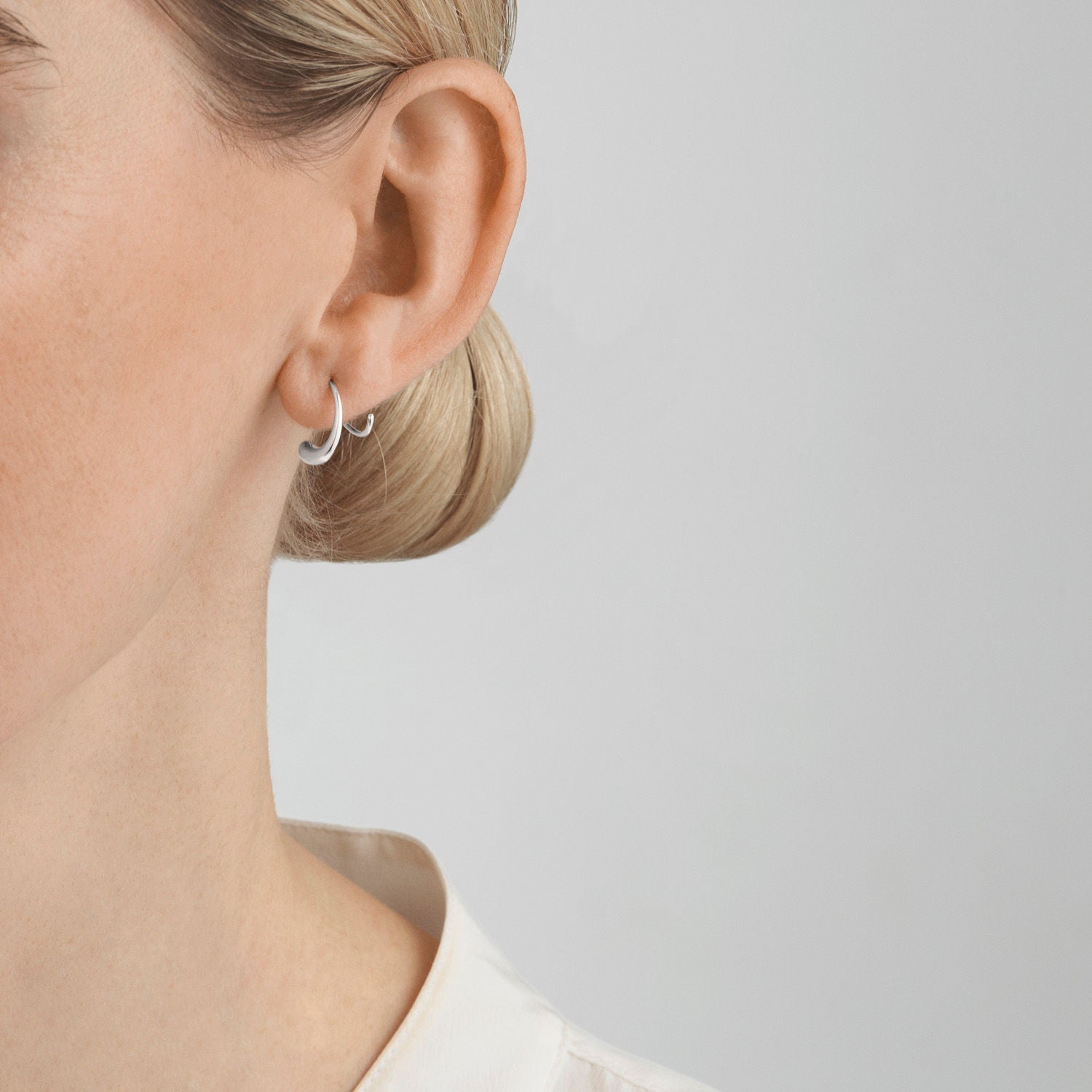 Mercy Swirl Silver Earrings