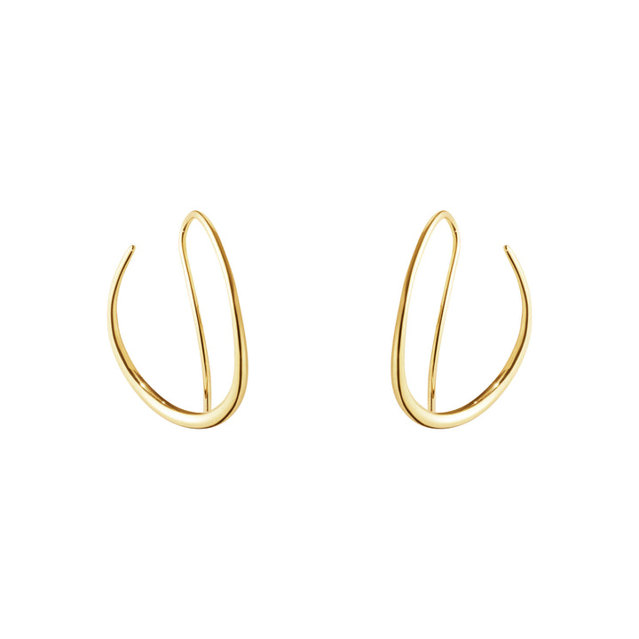 Offspring Double 18K Gold Hoops