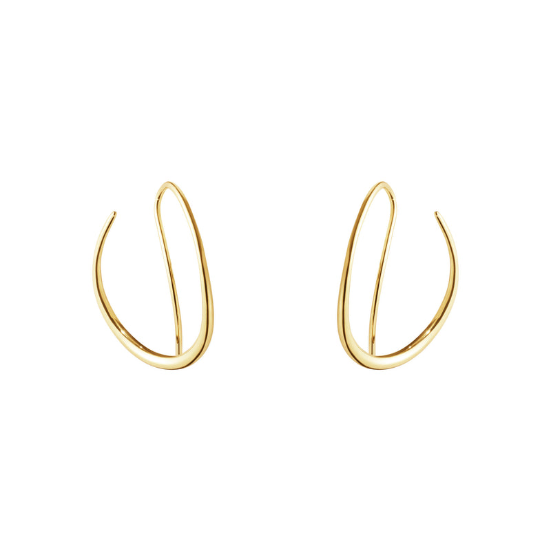 Offspring Double 18K Gold Hoops