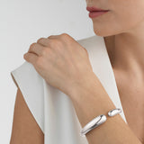 Mercy Hinged Silver Bangle