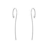 Mercy Silver Long Earrings