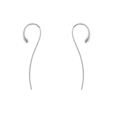 Mercy Silver Long Earrings