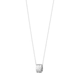 Fusion 18K White Gold Necklace w. Diamond 0.05 ct