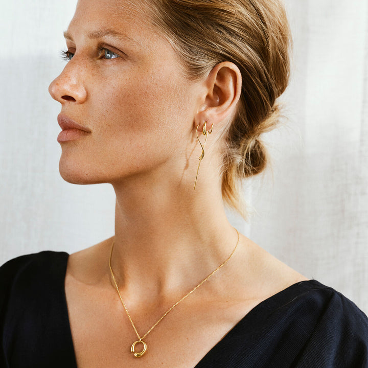 Mercy 14 mm. 18K Gold Earrings