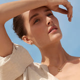 Mercy 18K Gold Necklace w. Diamonds