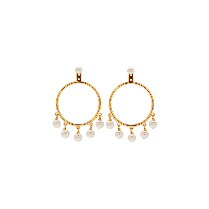 Hula Hoop Forgyldte Øreringe