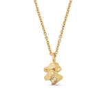 Chunky Nugget Diamond Pendant Gold