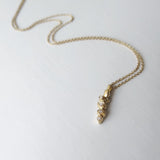 Delicate Nugget Diamond Pendant Gold