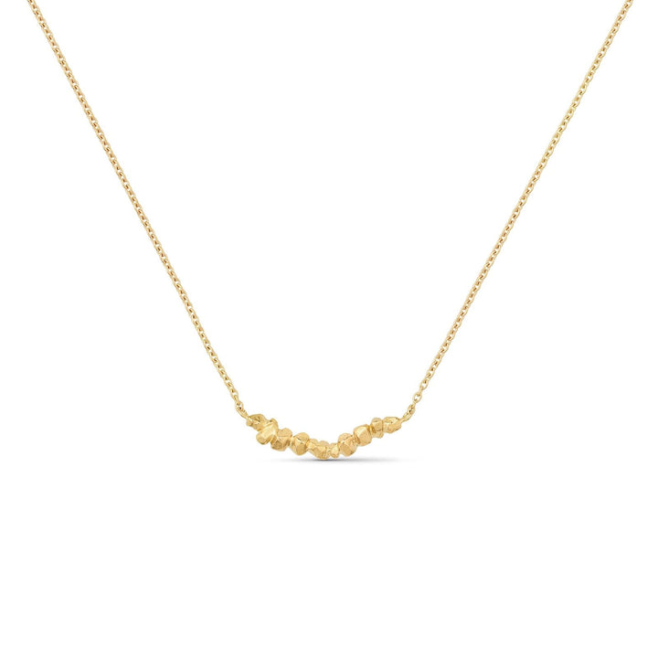Nuggets On A String Necklace Gold