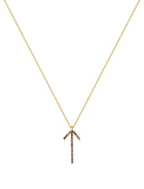 Arrow Gold Plated Necklace w. Spinel