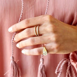 Rock Heart Signet Solid 18K Hvidguld Ring m. Diamanter