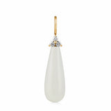 Fryd 18K Gold Pendant w. Diamonds & Moonstone
