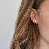 Fryd Large 18K Whitegold Stud w. Diamonds