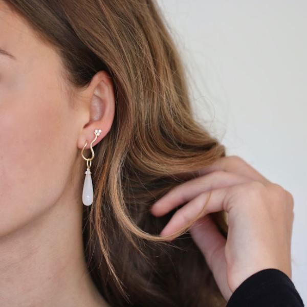 Fryd Wave 18K Whitegold Stud w. Diamond