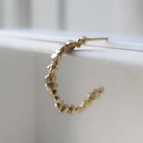 Medium Nugget Hoop Gold