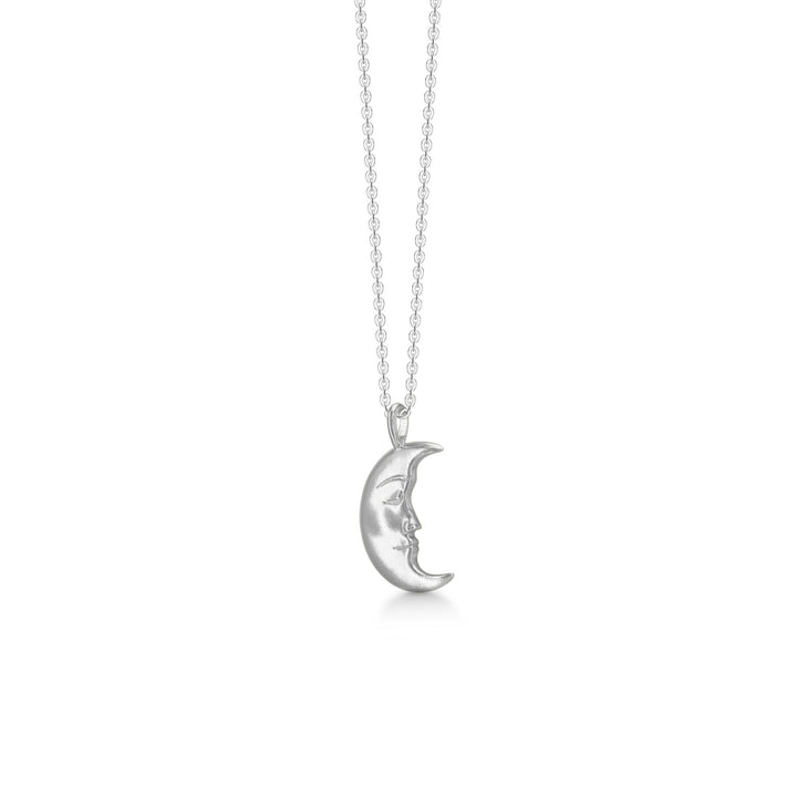 Mond Silber Halskette