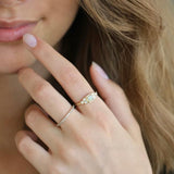 Rock Classic 18K Guld Ring m. Diamanter