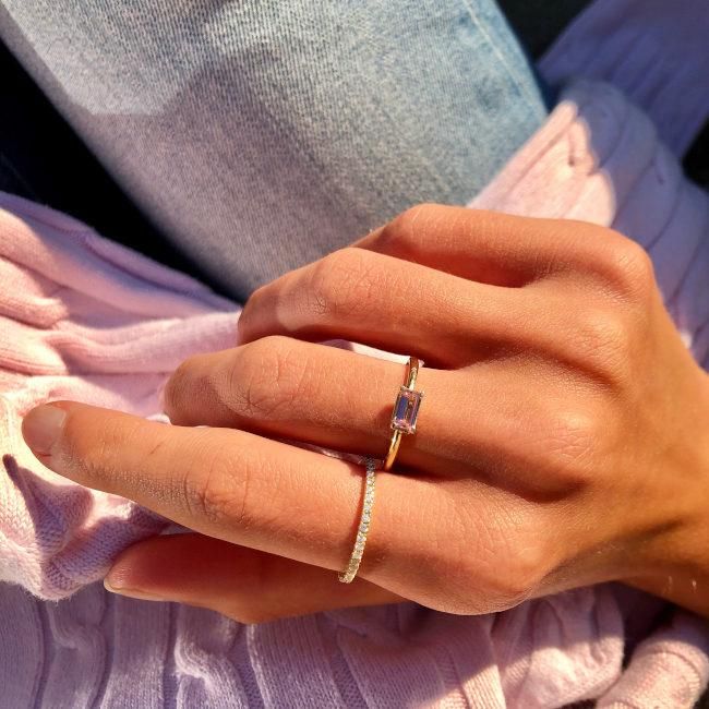 Nord 18K Gold Ring w. Tourmaline