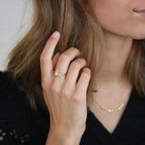 Nord Turned 18K Gold Ring w. Tourmaline