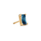 Nord London 18K Gold Stud w. Blue Topaz & Diamond