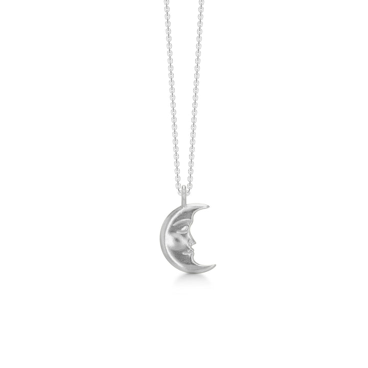 Mond Silber Halskette