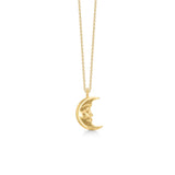 Moon Gold Plated Necklace