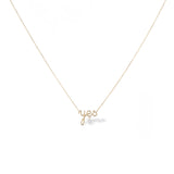 Yes 18K Gold Necklace w. Diamond