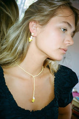 Simple Banana Necklace Yellow Beads