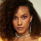 Choker Bahía Blue 18K Gold Plated Necklace w. Pearls