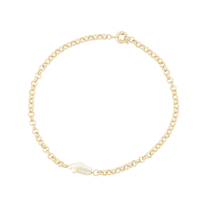 Biwa Pearl Halskette I Vergoldet mit Perlen