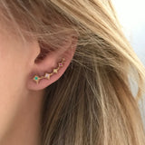 Miss Etoile One Earring Gold Sapphire