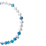 Choker Bahía Blue 18K Gold Plated Necklace w. Pearls