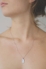 Omamori Flower Silver Necklace w. Zirconia