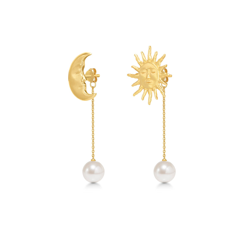 The Lovers Backdrop Gold Plated Earring