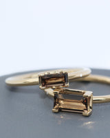 Nord Purity S 18K Gold Ring w. Quartz & Diamond