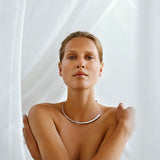 Mercy open Silver Neckring