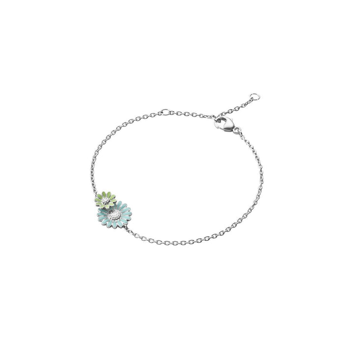 Daisy x Stine Goya Marguerit Sølv, Blåt & Grønt Armbånd