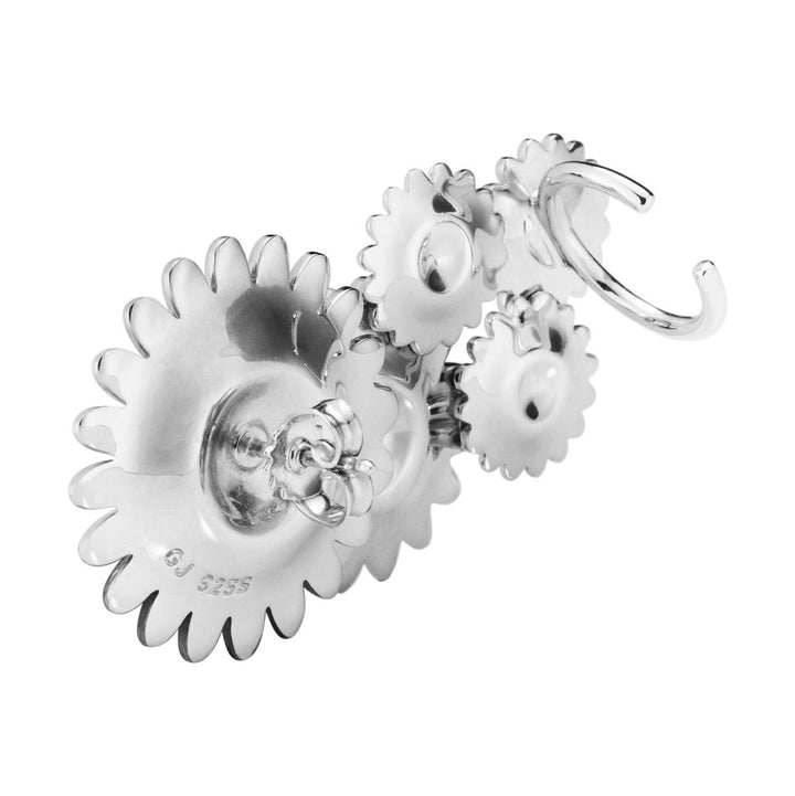 Daisy x Stine Goya Marguerit Stor Sølv & Hvid Ear Cuff