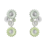 Daisy x Stine Goya Silver, White, Green & Blue Earrings