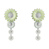 Daisy x Stine Goya Silver, Green & Blue Earrings
