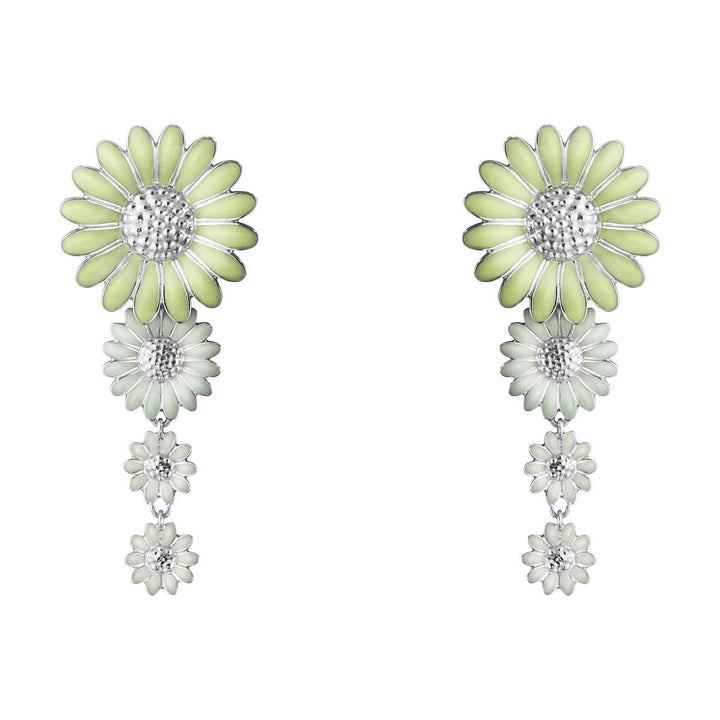 Daisy x Stine Goya Silver, Green & Blue Earrings