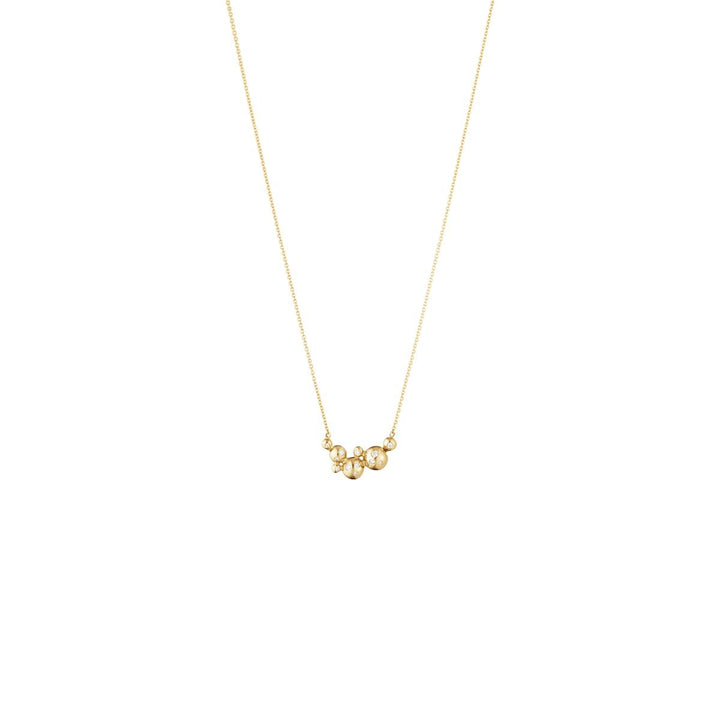 Moonlight Grapes 18K Gold Necklace w. Diamond