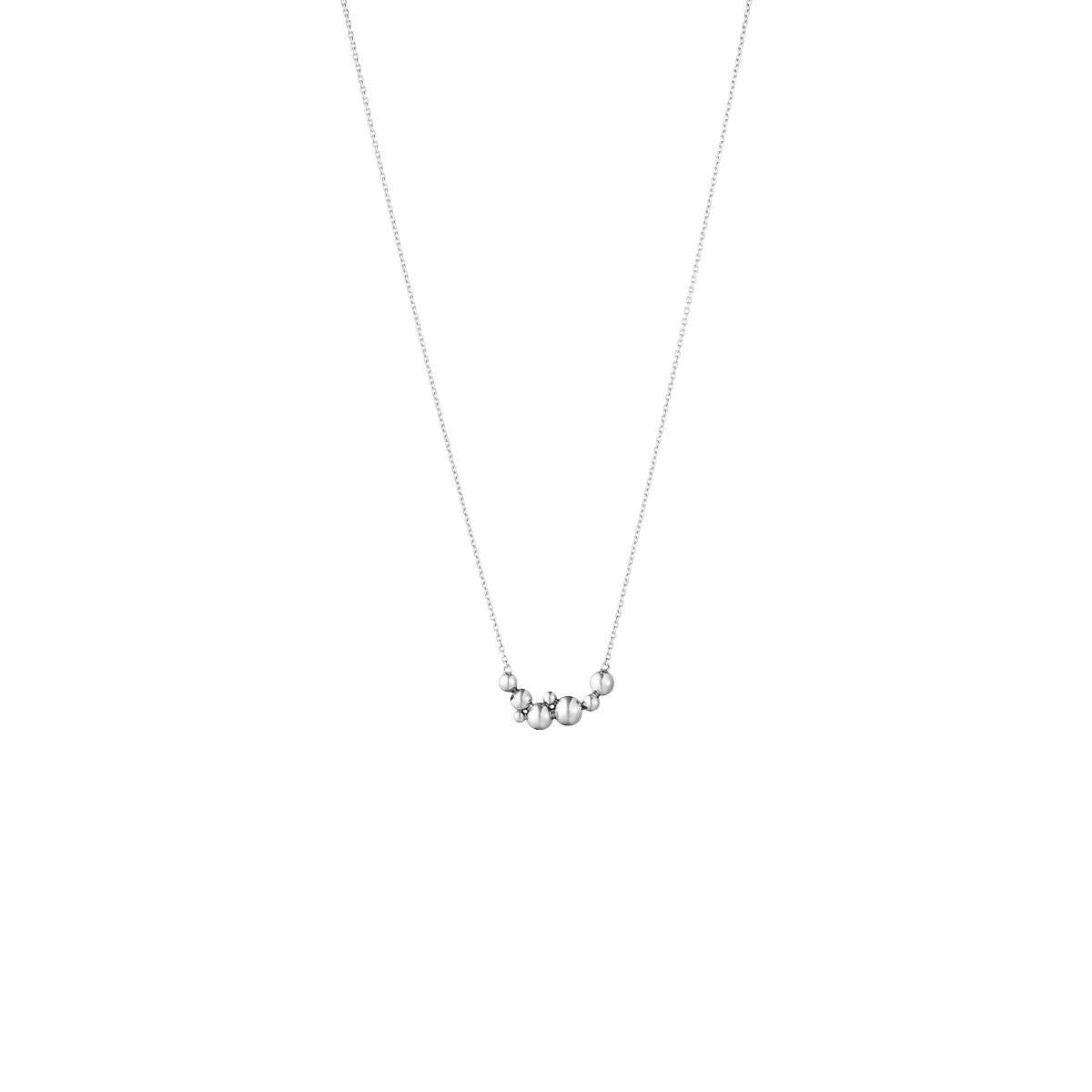 Moonlight Grapes Thin Silver Necklace